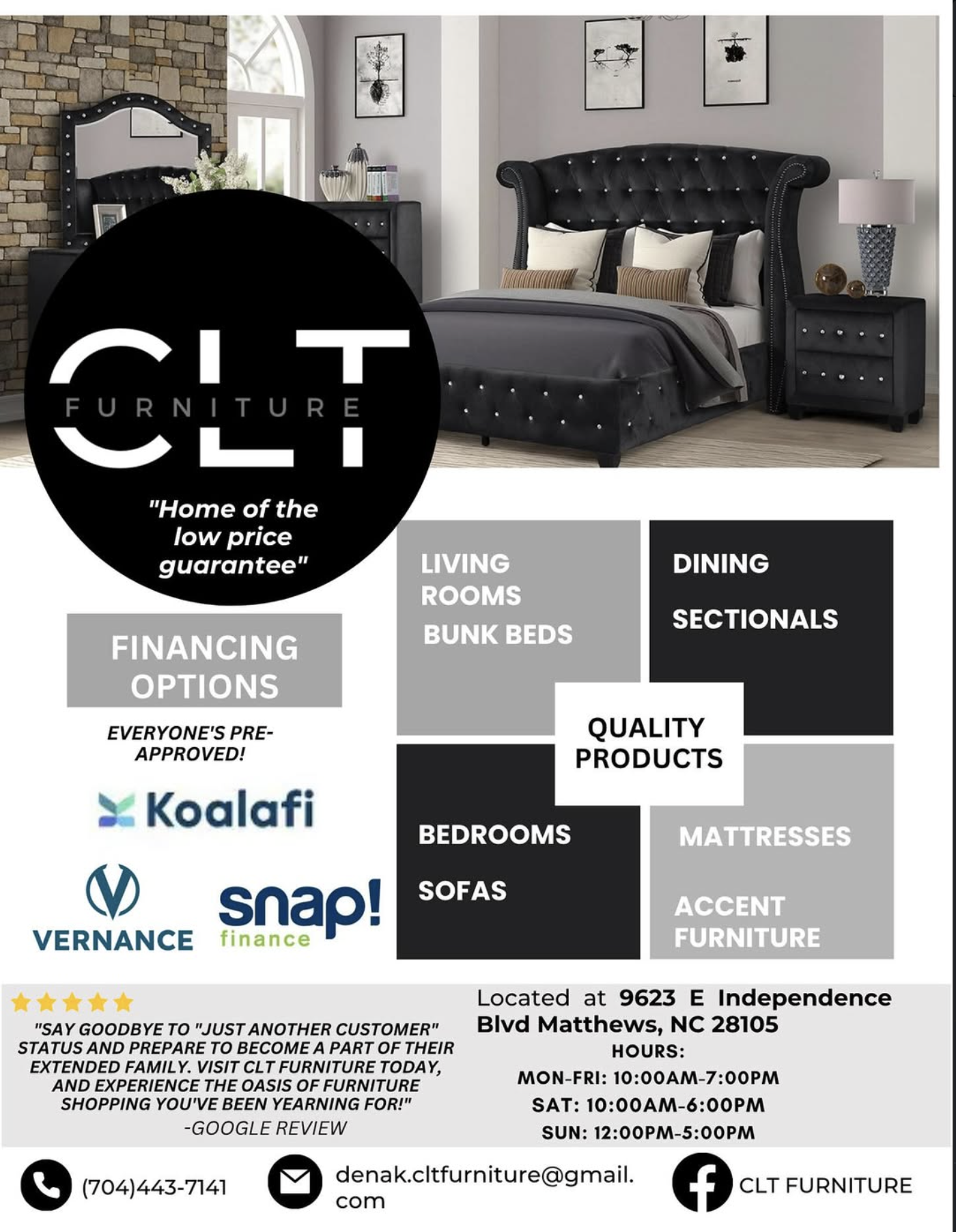 CLT Furniture product flyer preview