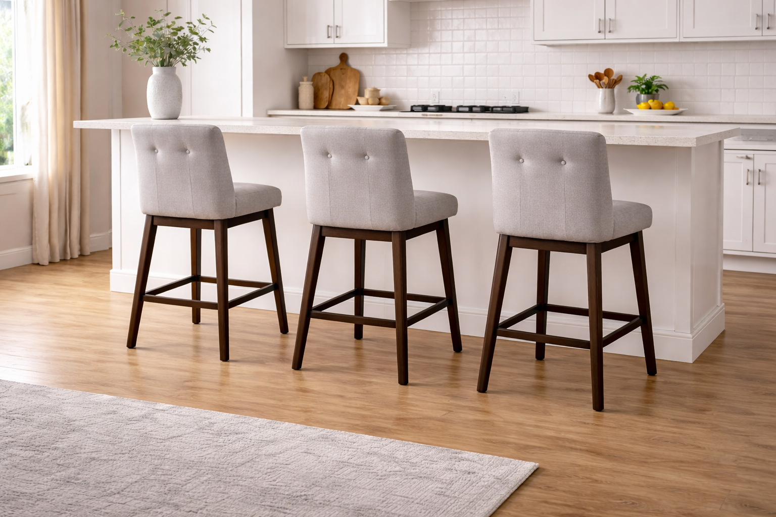 Upholstered bar stools